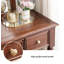 Coiffeuse en bois massif de style américain avec coiffeuse et armoire de rangement d'une seule pièce