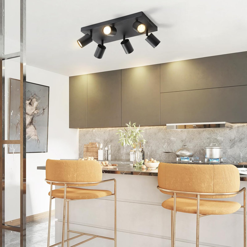Celedonia 1-Light 31cm LED Integrated Flush Mount, Black