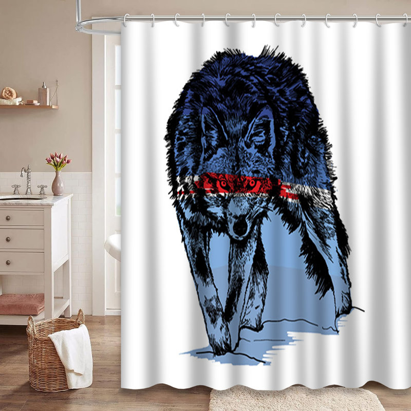 Rideau de douche Wild Forest, L 72 po x l 72 po