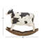 Sculpture de vache blanche en polystone