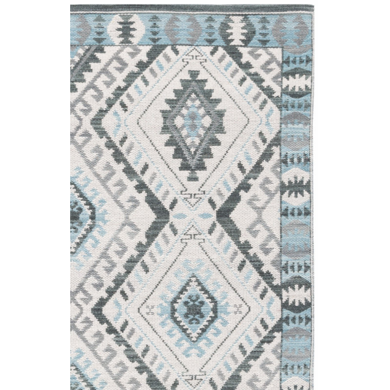 Tapis kilim en laine / polyester fabriqué à la main Arbel, Tapis de couloir 2 pi 3 po x 9 pi