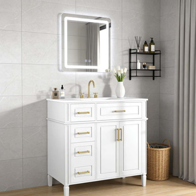 36 Inch Bathroom Vanity with Sink,Soft-Close Hinges