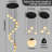 14-Lights Alabaster Staircase Chandelier-1220293625