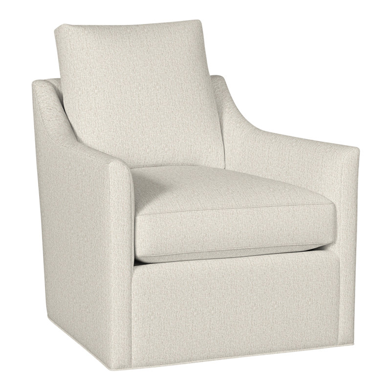 Newlin 30.5" Newlin Barrel Back Swivel Chair, Navada Blue, No