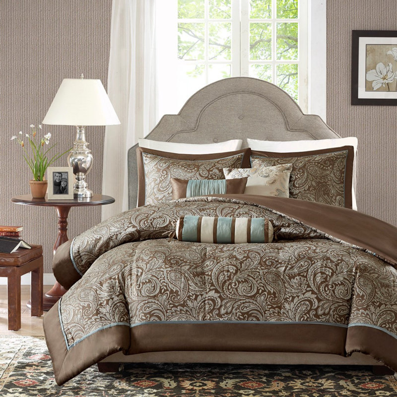 Ensemble de housse de couette 6 pièces Elegant King / cal King