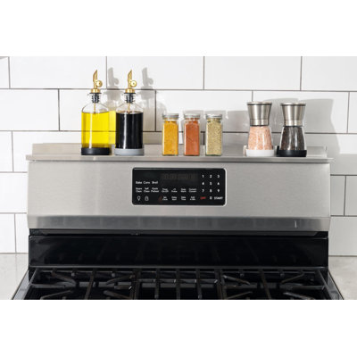 30" Length Magnetic Shelf For Kitchen Stove, Over Stove Spice Rack Organizer