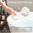 Luxury Glossy White 59" Freestanding Soaking Bathtub Of Solid Surface, Comfortable Sitting Angle, - Stain Finish, Rapid Water Removal Surface With Appearance, Wide Stretch Room, Pop Up Drainage, Good