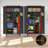 Slate - Colored 71.48 In Tool Cabinet, For Garage, Workshop, Home Basement, Ample Storage With Shelves And Hanging Rods, Wall Mountable 73'' Tall Steel Color, Suitable Warehouse, Garden, Office,