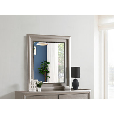 Miroir Kat, champagne argenté