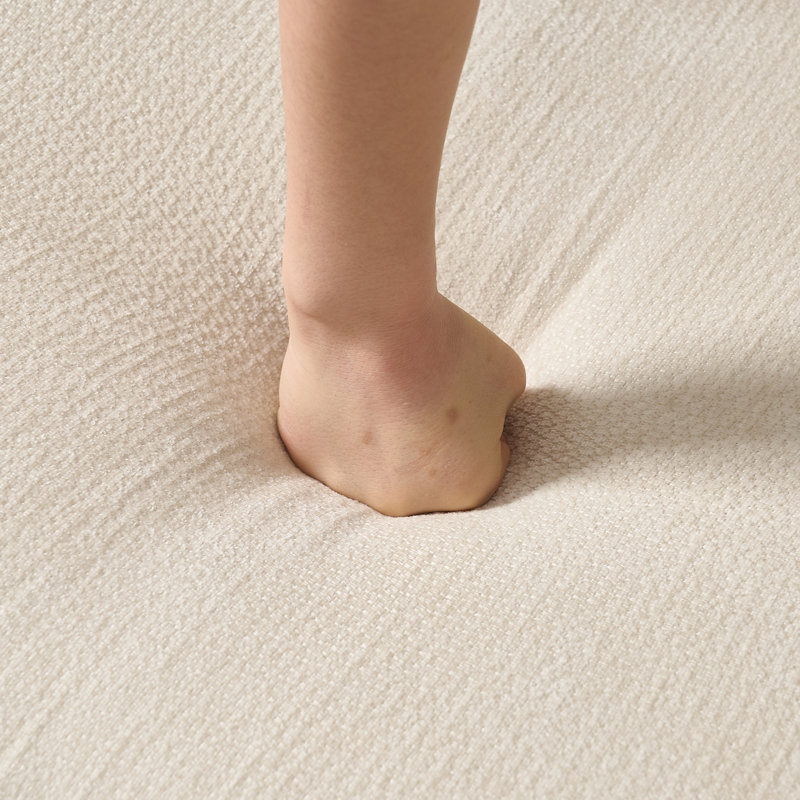 Chaise longue rembourrée avec coussin, Blanc