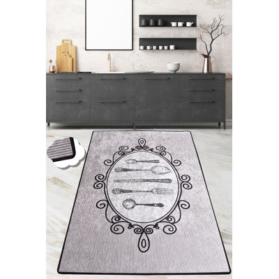 Tapis de qualité supérieure (6,6 x 9,5 pi), gris et noir, 100% polyester | Hauteur des poils doux: 0,16 po, épaisseur totale: 0,39 po | Antibactérien, antidérapant, dessous lavable à la machine | Parfait pour le salon et la chambre à coucher