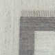 Kaylee Hand Turfed Wool Area Rug in Gray/Ivory