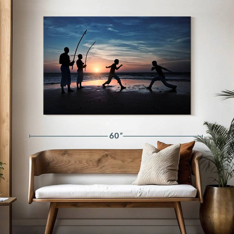 Capoeira, plage brésilienne Sireci, H 34 po x l 51 po