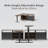 66.1" Height Adjustable L-Shaped Standing Desk with Storage Cabinet-1365819276