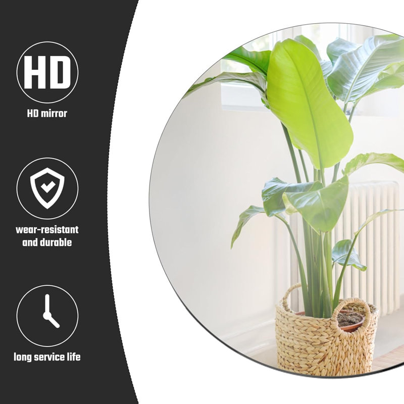 12-pack Round Mirror Plates Centerpiece Trays