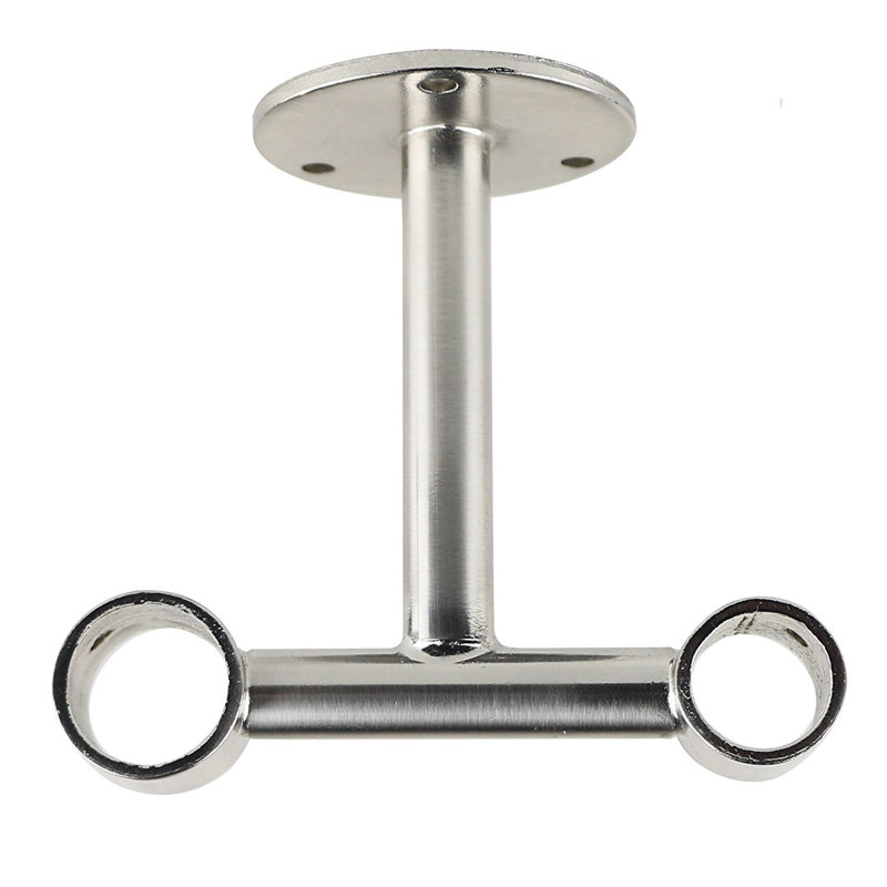Petry Mounting Bracket, Brushed Steel, 3.625" H x 2" W x 2" D