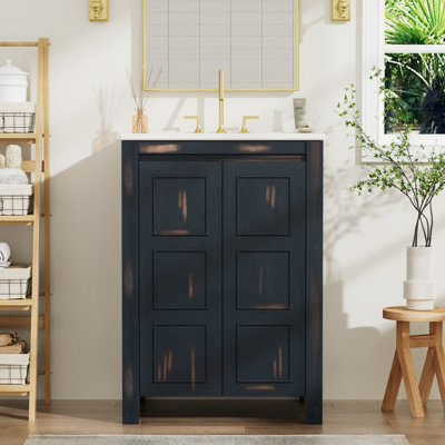 Meuble-lavabo simple avec plateau 24 po Doelling