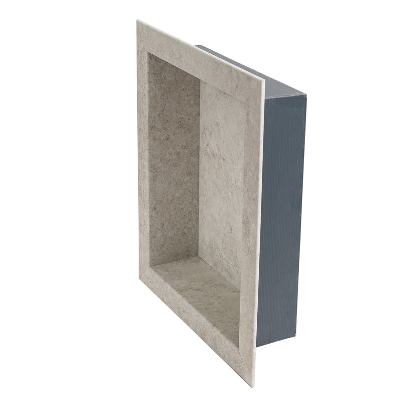 Palisade 17.5 in. x 15.5 in. Vinyl Waterproof Shower Niche Insert, Rain Cloud