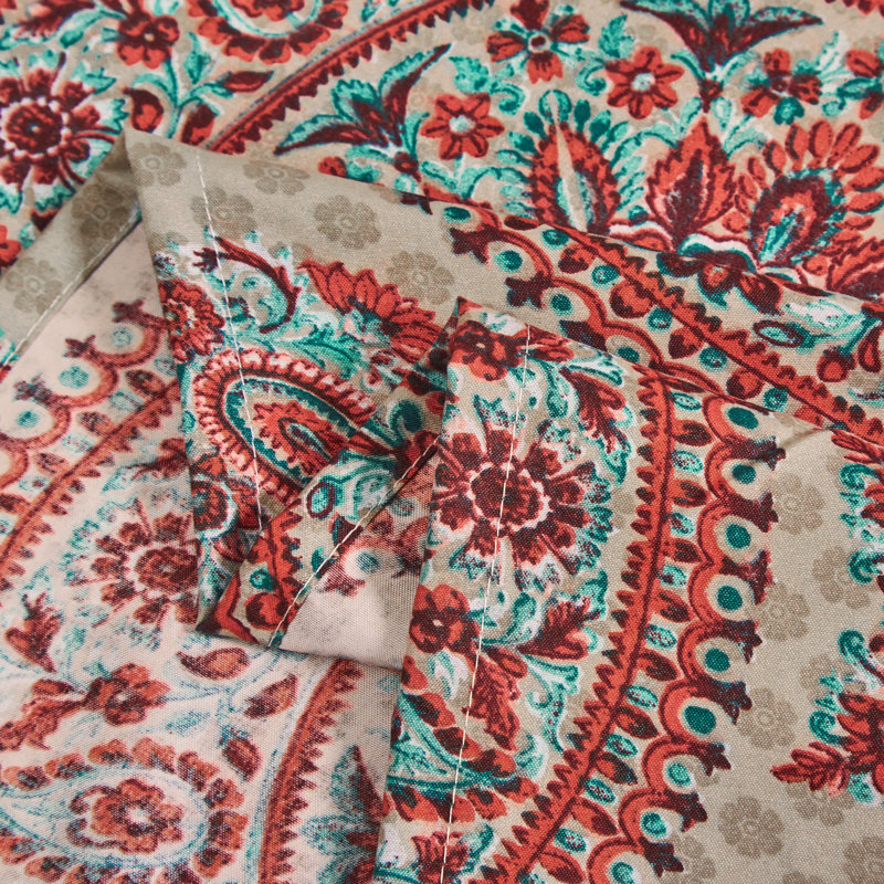 Damask Microfiber Damask Flat Sheet, Twin