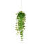 Mini lierre vert artificiel 29 po en pot suspendu.