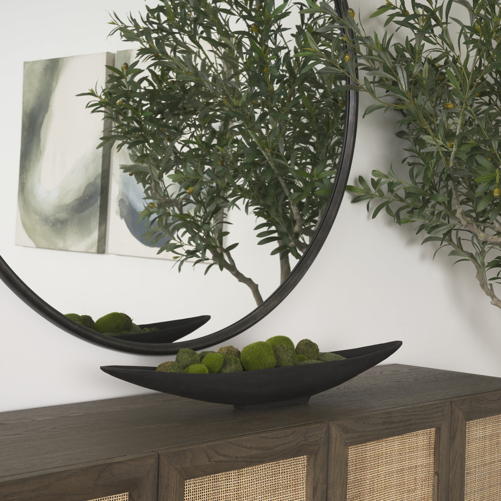 Morant Metal Decorative Bowl 1, 4" H x 31.5" W x 5" D