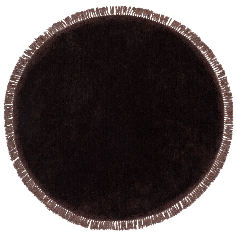 Tapis de couleur unie performance touffeté à la main Vermont 575, Rond 6 pi