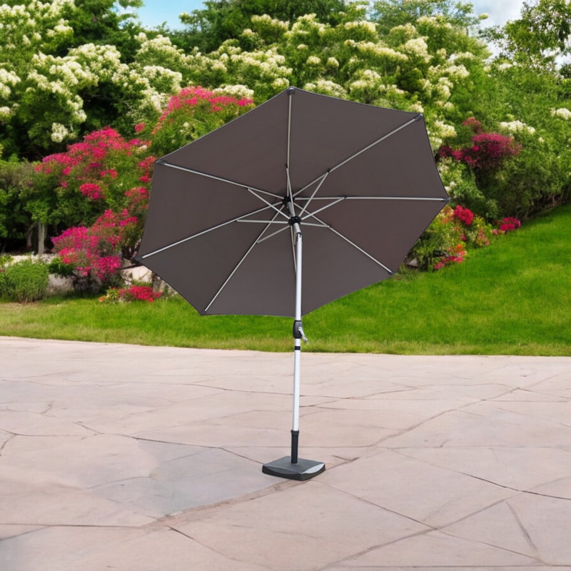 Sahara Crank and Tilt Parasol Brushed Aluminium Pole This parasol is made using Polyester Fabric which has a Weather-Proof Coating & UPF Sun Protection Level 50