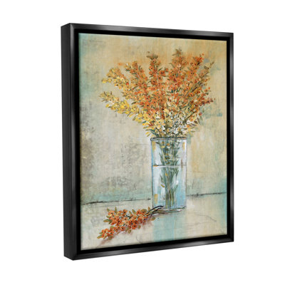 «Orange Sprigs In Vase Floater Frame» par Tim Ottoole sur