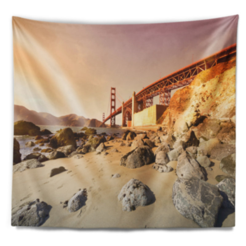 Tapisserie «Schafer Golden Gate in Bright Day», H 32 po x l 39 po