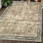 Tapis délavé à la machine à pattes brun gris et gris délavé à la machine-825195288