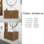 30 po Meuble-lavabo mural en contreplaqué espresso avec armoire