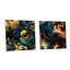 Daetyn - Ensemble de 2 peintures murales abstraites en acrylique-103925273