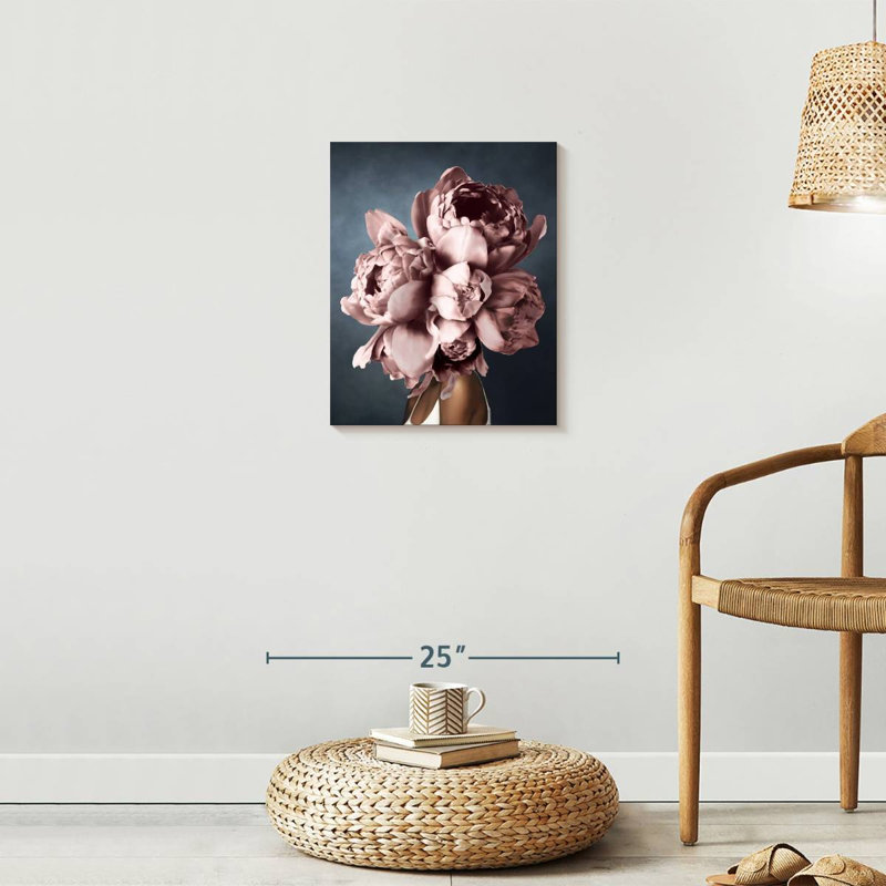 «Peony Dream», reproduction sur toile, H 16 po x l 20 po x P 1,25 po