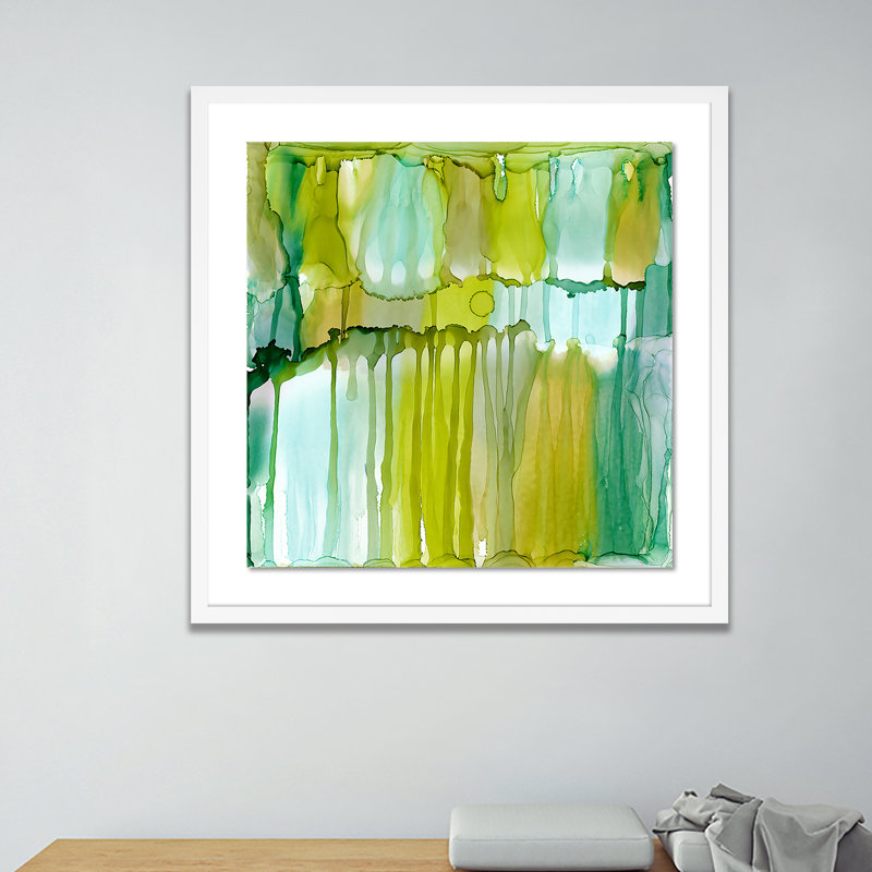 Rewriting The Path II Print by Julie Pelaez, White, 24" H x 24" W x 1.5" D