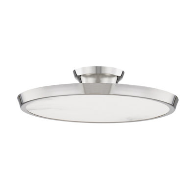 Plafonnier semi-encastré 1 lumière DEL 15,5 po