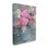Arrangement floral rose - fond gris - photographie