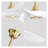 60 Inch Modern Gold Ceiling Fan with Smart Remote Control, Reversible DC Motor - Energy Efficient 6-Speed Ceiling Fan for Bedroom Living Room