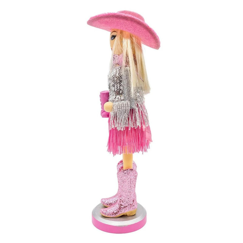 Collection de casse-noisettes en bois Kurt Adler, Cowgirl Honky Tonk, 30 cm