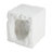 Lyra Outdoor Patio Karst Cave Inspired MGO Side Table, White