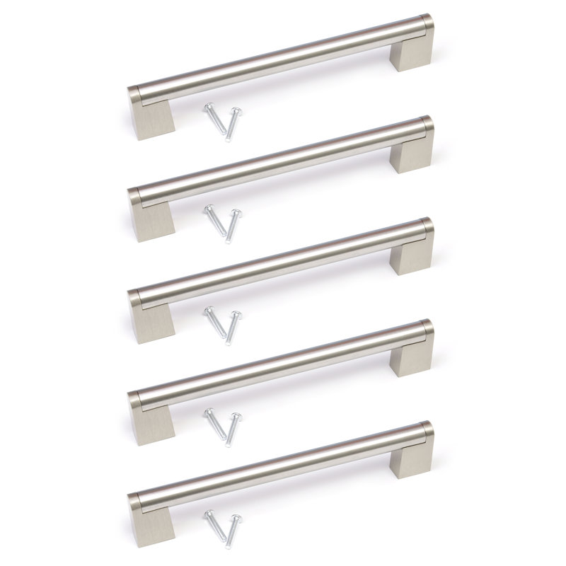 Java Centre Bar Handle, Brushed Silver, 128mm