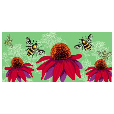 "siffleing abeilles 22 po x 10" tapis de porte extérieur antidérapant Pullman