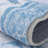 8' X 10' TPE Non-slip Bottom, Imitation Cashmere Floral Pattern Area Rug,Dusty Blue-250160678-246896512