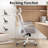 Ergonomic Office Chair With Headrest, Adjustable Lumbar Support And Flip-Up Armrests For Comfortable Home Office And Study Use-124876003