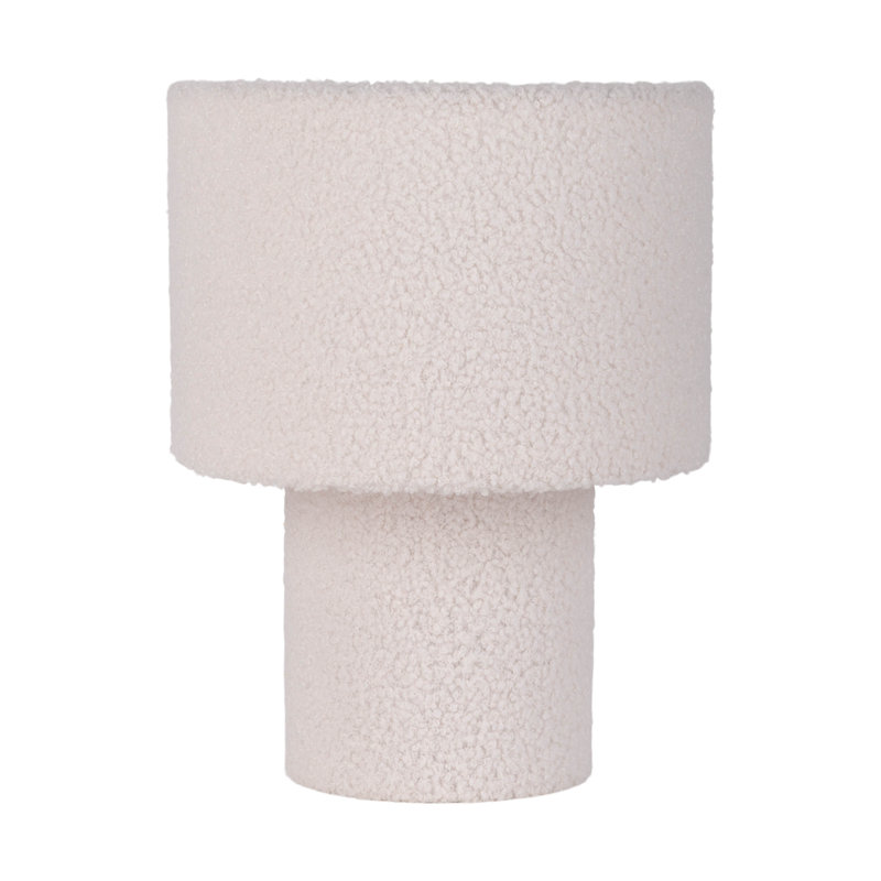 Maurita Beige Standard Table Lamp, White