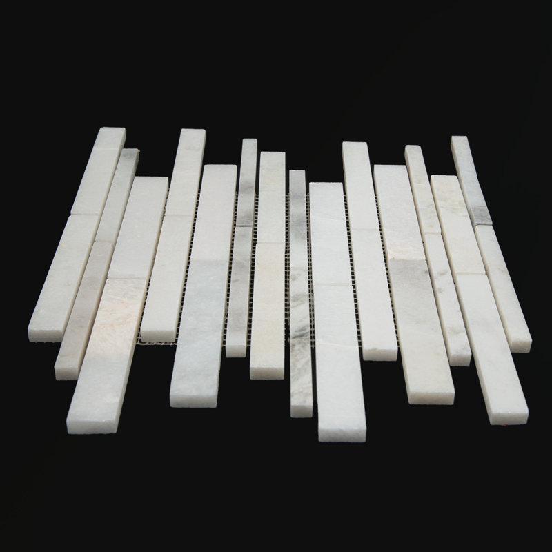 Polished Linear Natural Mosaic Tile