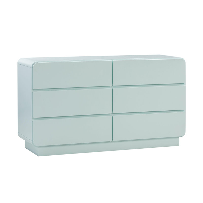 Commode 6 tiroirs Marguerite, Bleu