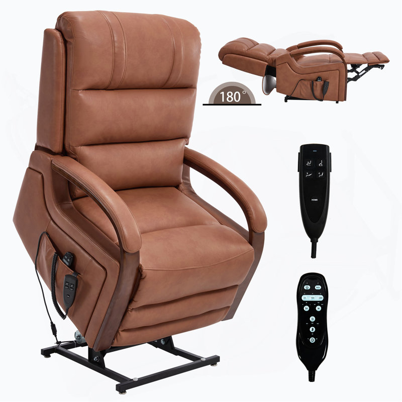Fauteuil inclinable Power Leatheraire Lift, Orange
