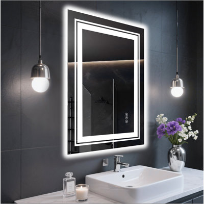 Frameless LED Bathroom Mirror,Smart Mirror