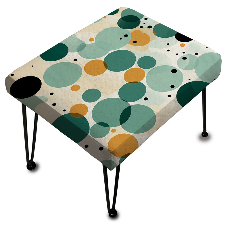 Zen Serenity Polka Dots Pattern - Polka Dots Rectangle Ottoman
