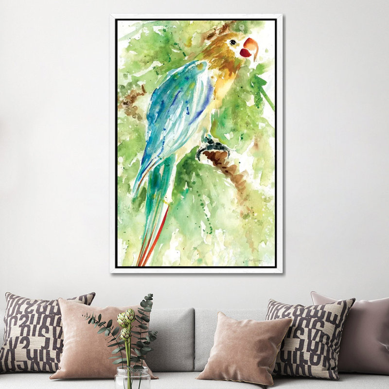 Island Beauty I by Carol Robinson - Painting on Canvas, White Framed Canvas, 152.5 cm H x 101.5 cm W